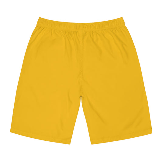 Men's X-Team Performance Board Shorts — Beach Swim Trunks Millenium Yellow