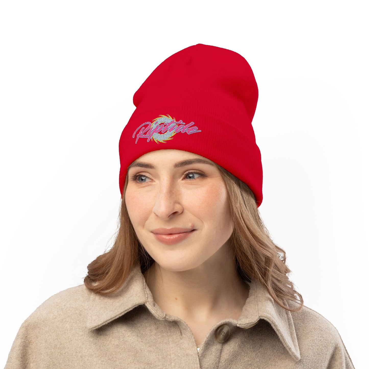 Riptide Knit Beanie — Embroidered Winter Hat