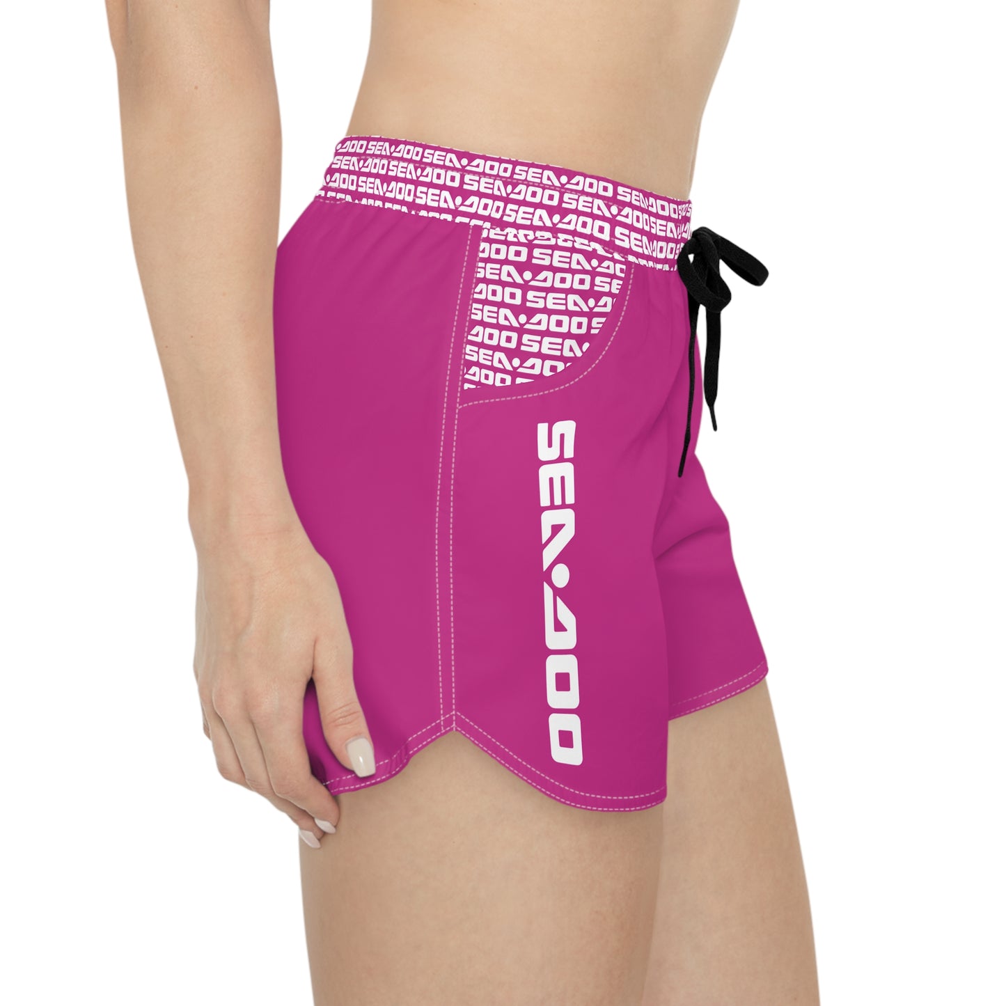 SeaDoo Performance Swim Shorts Women's Beach Riding Shorts Pink - Vert