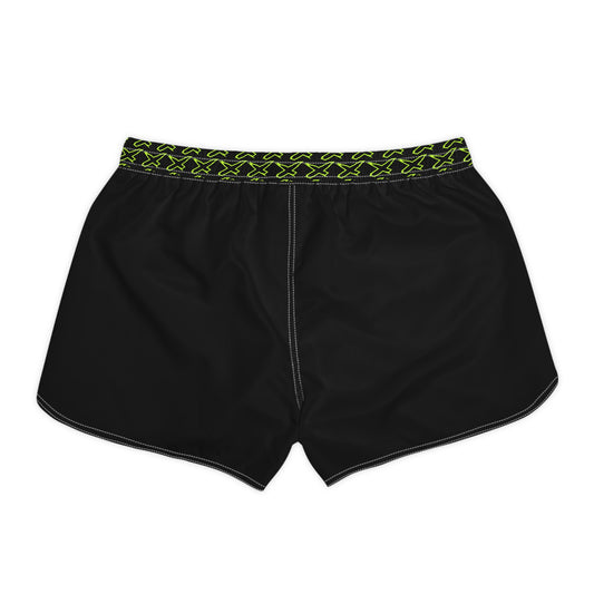 SeaDoo RXPX X-Team Women's Athletic Shorts — Dynamic Stripe Swim Shorts Manta Green