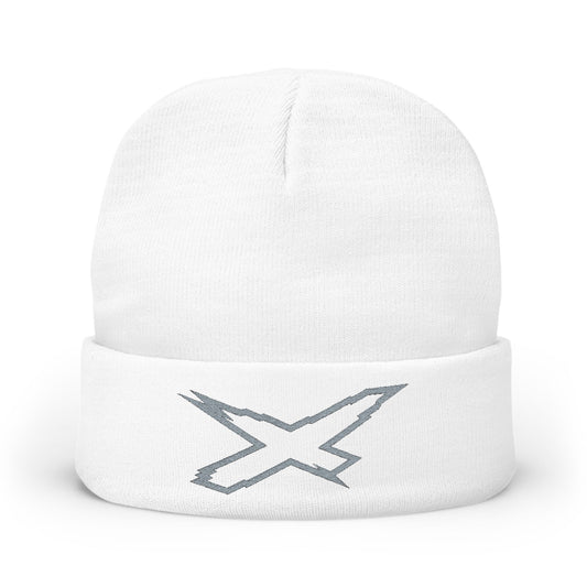 X-Team Knit Beanie — Embroidered Winter Hat Steel Grey