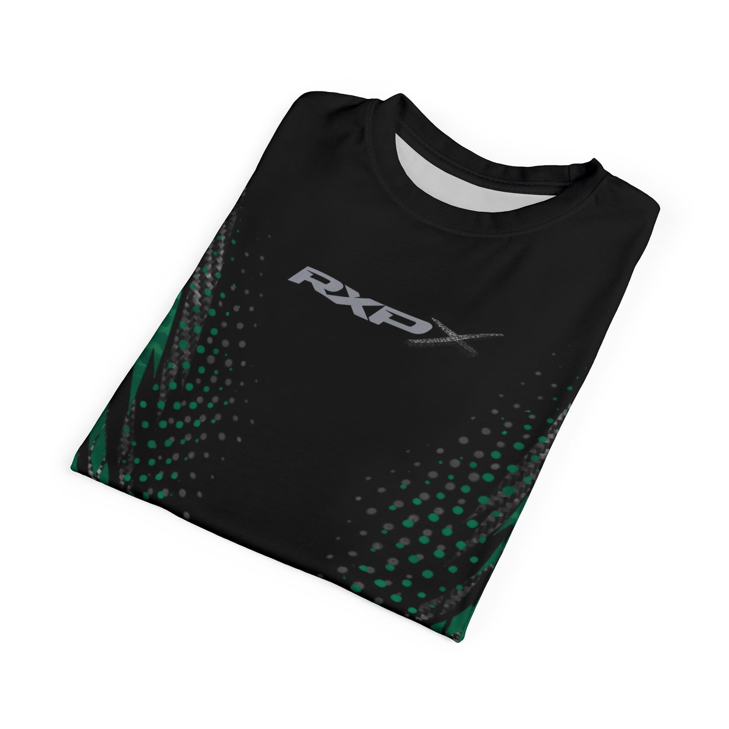 SeaDoo RXPX X-Team Cyber Racing Dri Fit Tee — Apex Racing Green & Carbon Fiber All-Over Print
