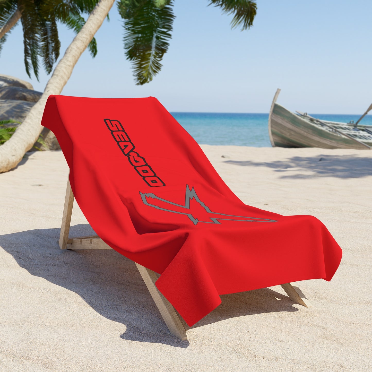 X-Team Performance Surf Beach Towel — Pool & Beach Towel Red/Steel