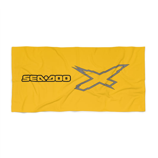 X-Team Performance Surf Beach Towel — Pool & Beach Towel Yellow/Steel