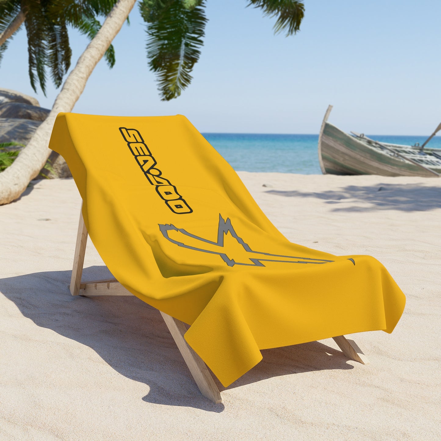 X-Team Performance Surf Beach Towel — Pool & Beach Towel Yellow/Steel