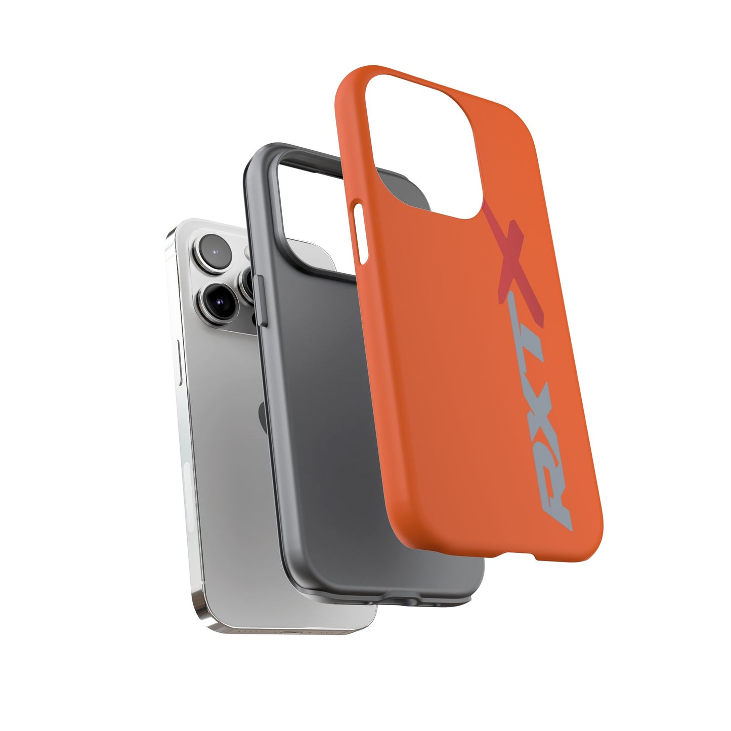 RXTX Tough Phone Case Protective Cover - iPhone Samsung Google Pixel Orange