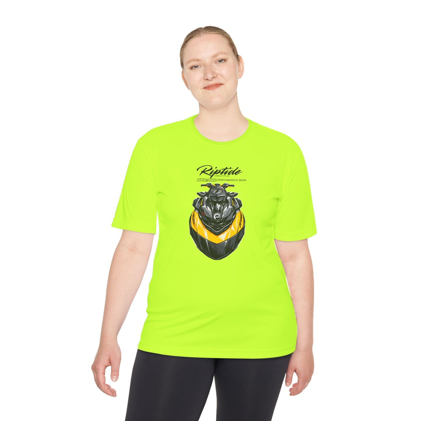 Riptide RXPX Millenium Yellow  Graphic Tee — Moisture-Wicking Performance Shirt