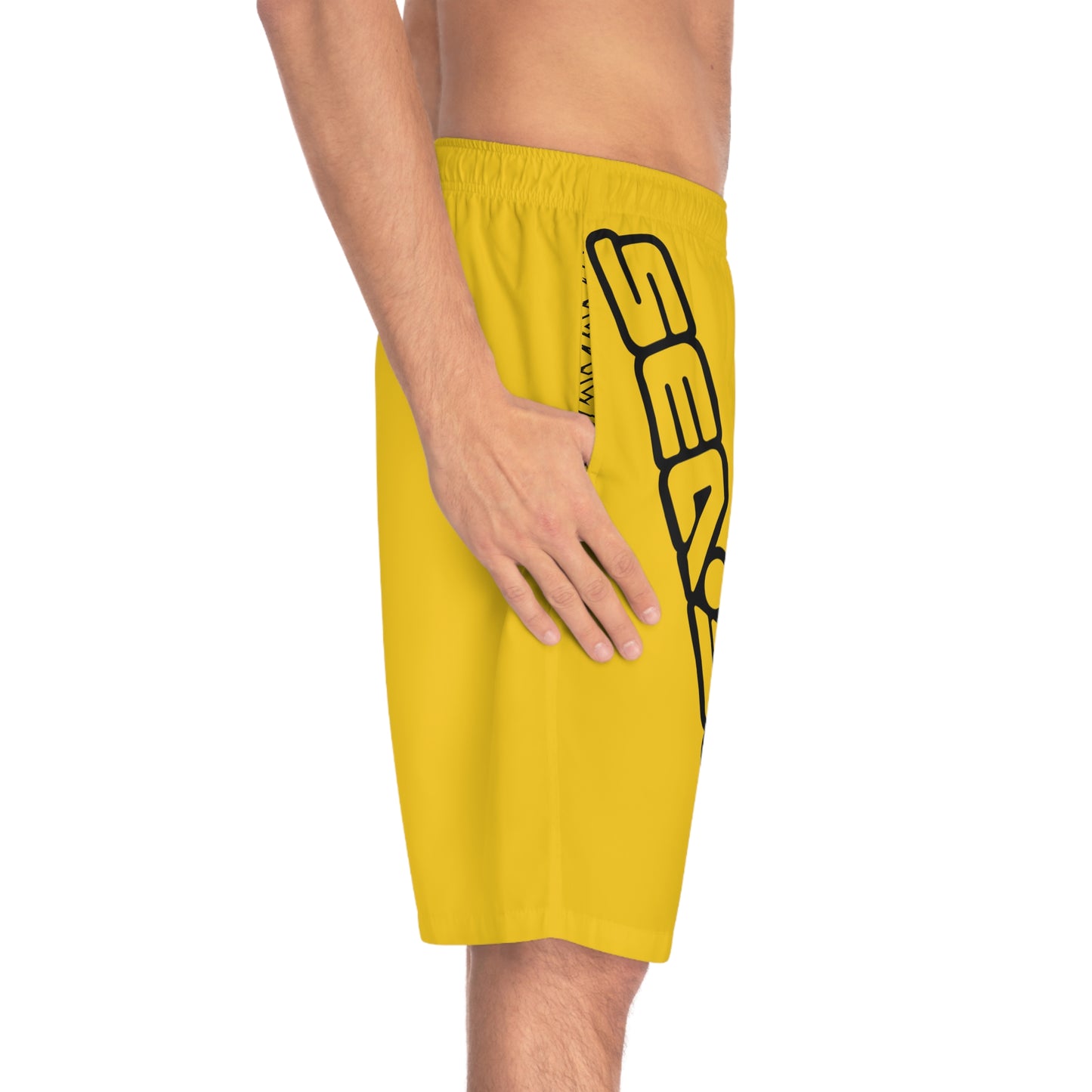 Men's X-Team Performance Board Shorts Loud— Beach Swim Trunks Millenium Yellow