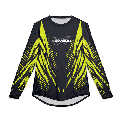 Men's SeaDoo X-Team Performance UPF Protection UV Long Sleeve Shirt — Manta Green