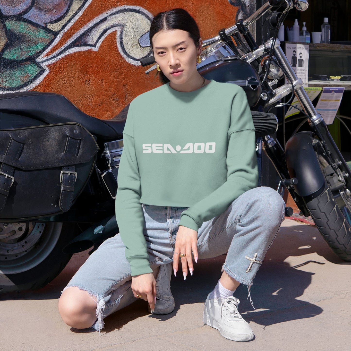 SeaDoo Cropped Sweatshirt | Watersports Jet Ski Apparel