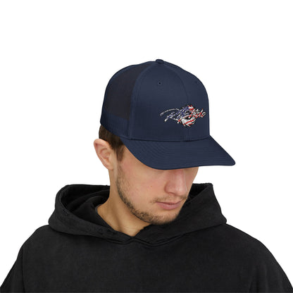 Riptide USA 250 Trucker Cap - American Flag Snapback Hat