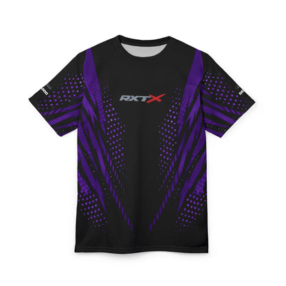 SeaDoo RXTX Cyber Racing Dri Fit Tee — Midnight Purple & Black All-Over Print