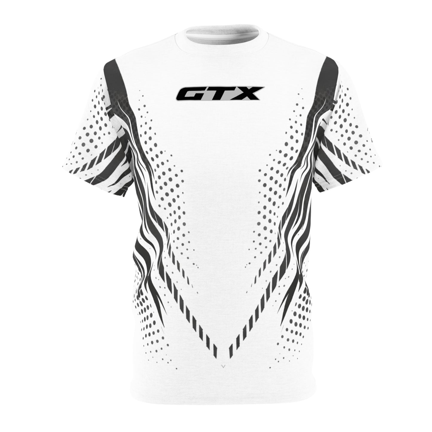 SeaDoo GTX X-Team Cyber Racing Dri Fit Tee — Grey & White All-Over Print