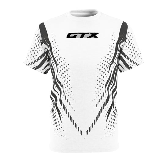 SeaDoo GTX X-Team Cyber Racing Dri Fit Tee — Grey & White All-Over Print