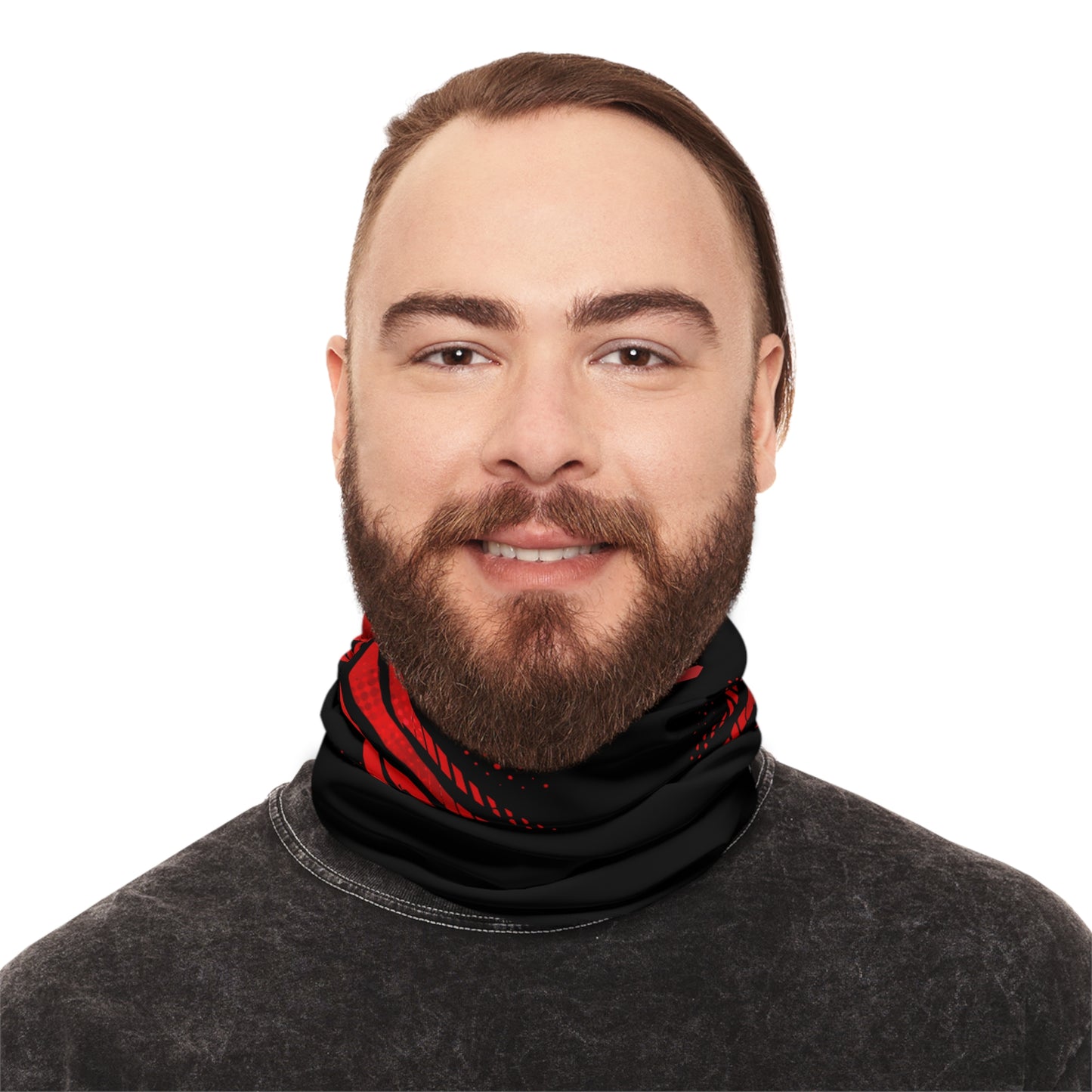 SeaDoo RXPX Racing Neck Gaiter — Red & Black Midweight Face Shield Mask