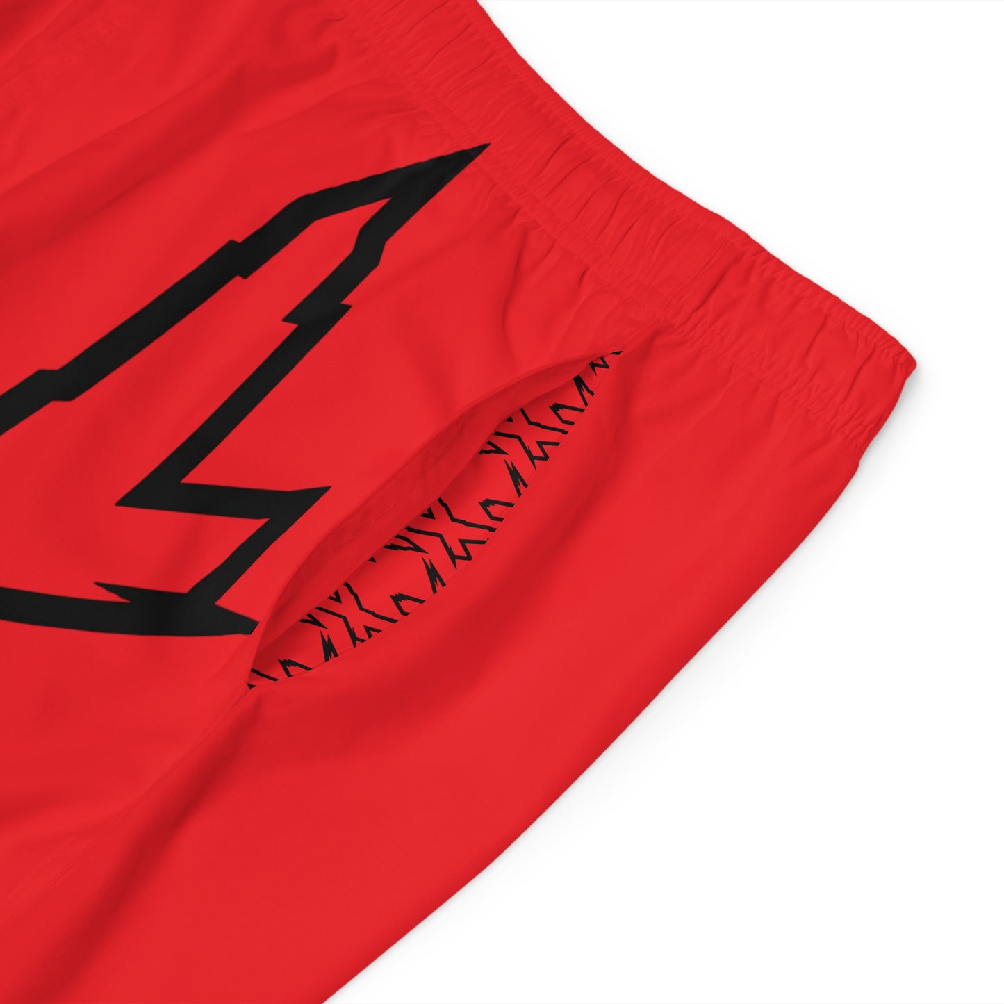 Men's X-Team Performance Board Shorts Loud— Beach Swim Trunks Red
