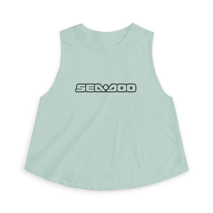 Sea-Doo Crop Top — Retro Watersports Logo Tank for Women