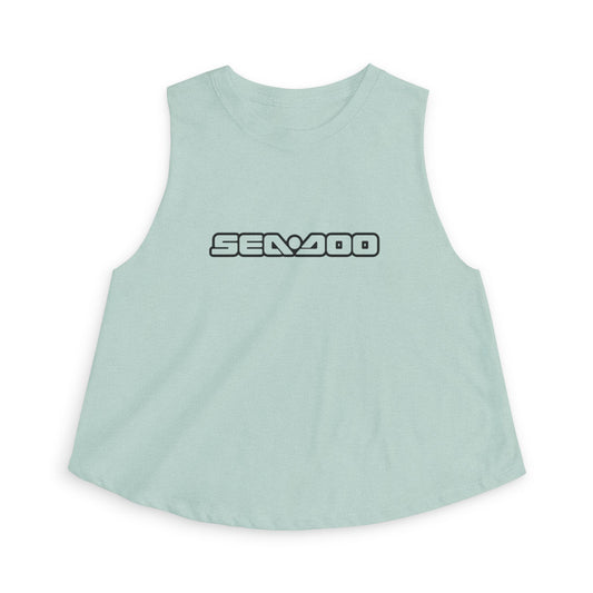 Sea-Doo Crop Top — Retro Watersports Logo Tank for Women