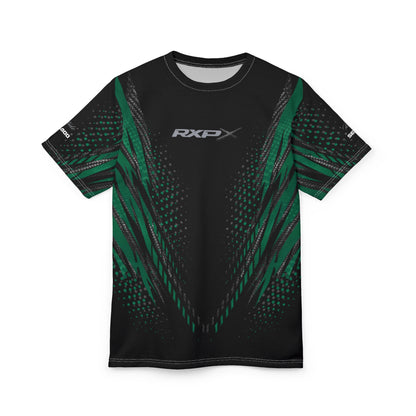 SeaDoo RXPX X-Team Cyber Racing Dri Fit Tee — Apex Racing Green & Carbon Fiber All-Over Print