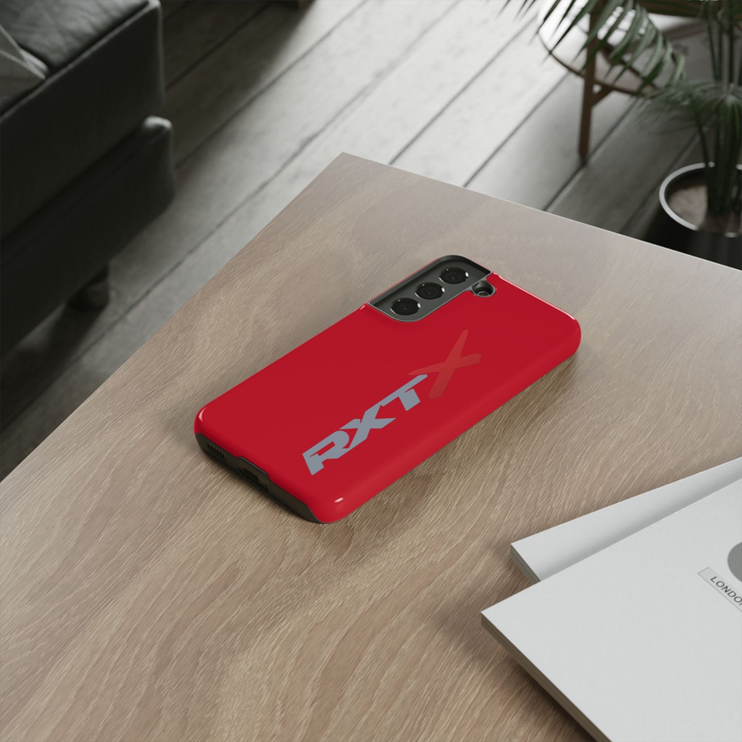 RXTX Tough Phone Case Protective Cover - iPhone Samsung Google Pixel Red