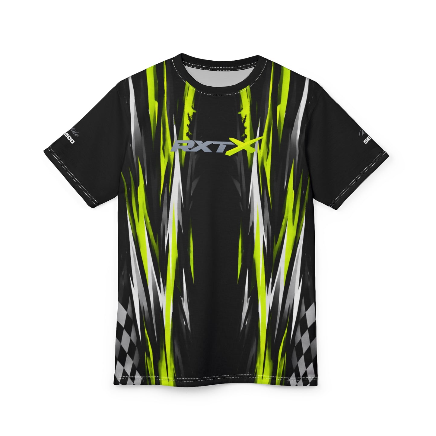 SeaDoo RXT-X Racing Graphic Tee — Manta Green & Black All-Over Print