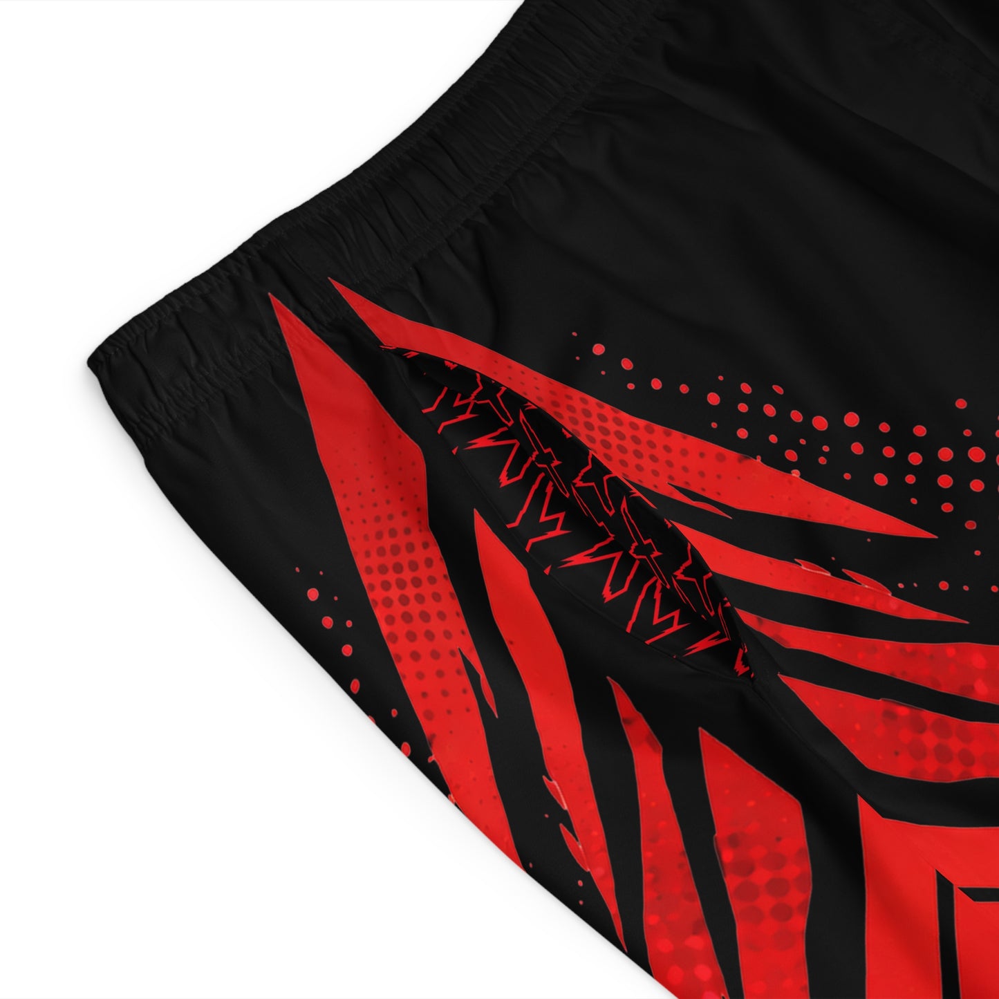 SeaDoo RXPX X-Team Men's Black & Red Racing Board Shorts — Athletic Swim Trunks