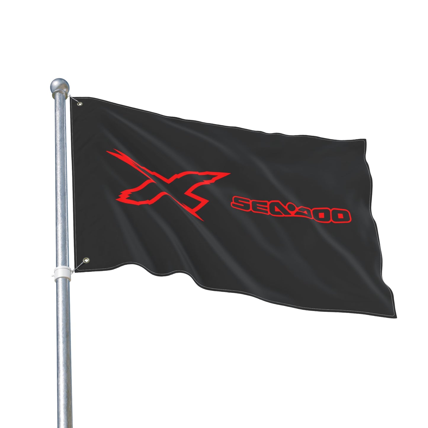 Sea‑Doo X-Team Performance Flag — Double‑Sided Red Watersports Banner