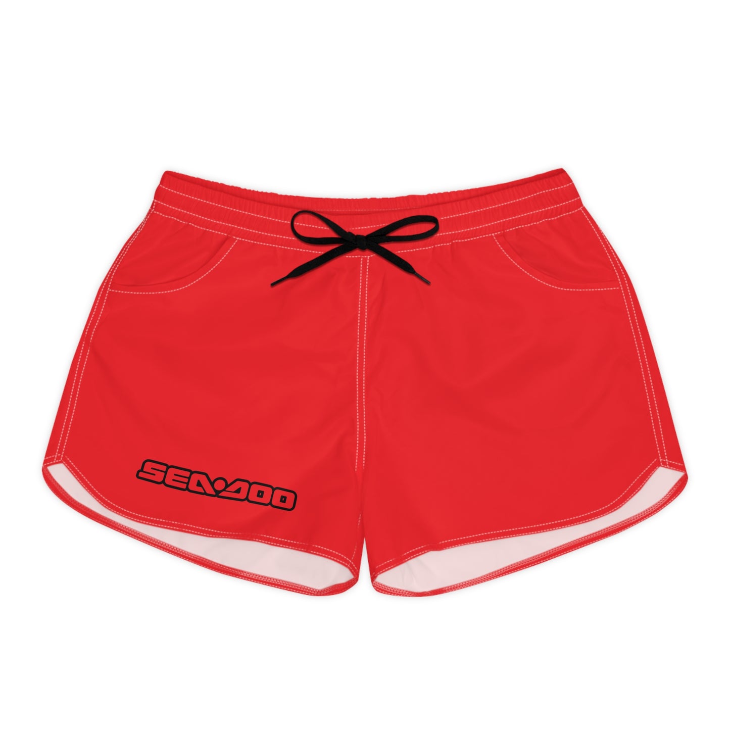 SeaDoo Performance Swim Shorts Women's Beach Riding Shorts Red