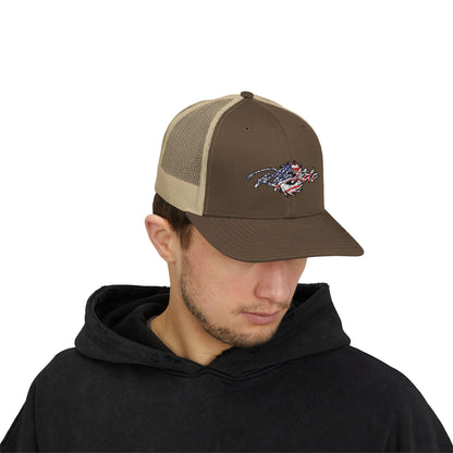 Riptide USA 250 Trucker Cap - American Flag Snapback Hat