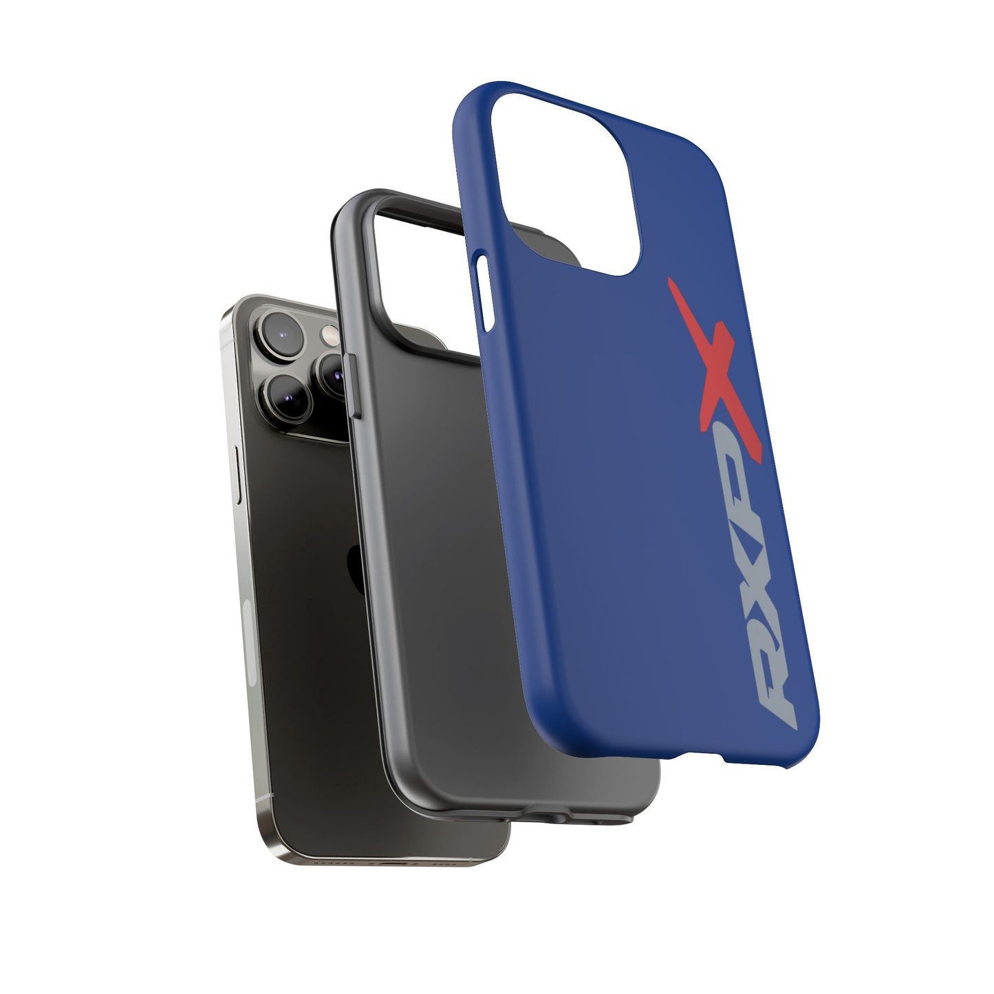 RXPX Tough Phone Case Protective Cover - iPhone Samsung Google Pixel - Dark Blue
