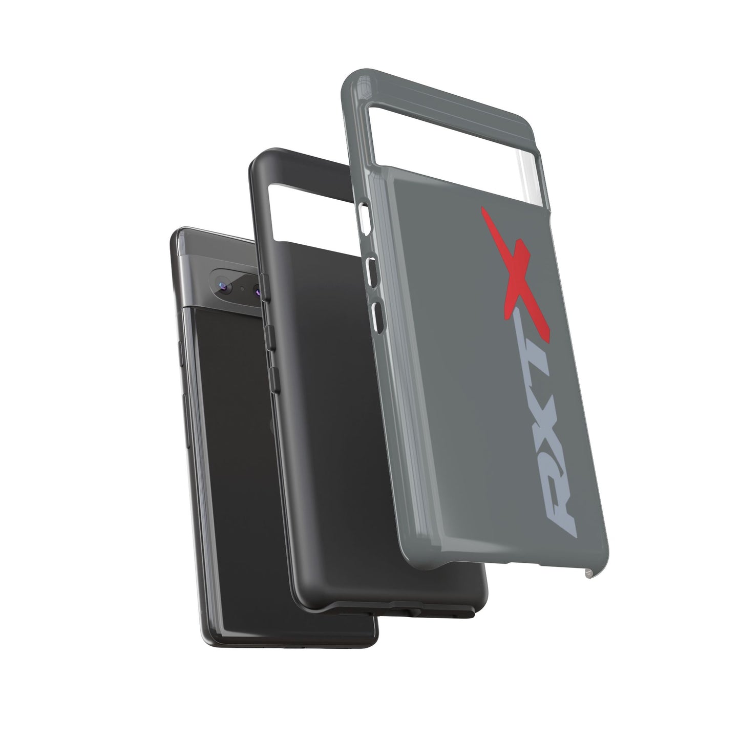 RXTX Tough Phone Case Protective Cover - iPhone Samsung Google Pixel -Dark Grey