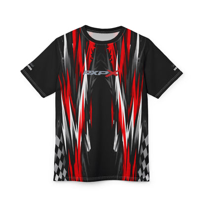 SeaDoo RXPX Racing Graphic Tee — Red & Black All-Over Print