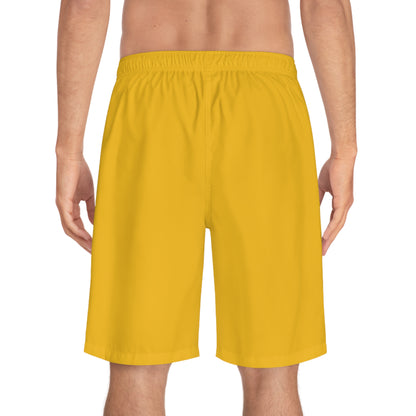 Men's X-Team Performance Board Shorts — Beach Swim Trunks Millenium Yellow