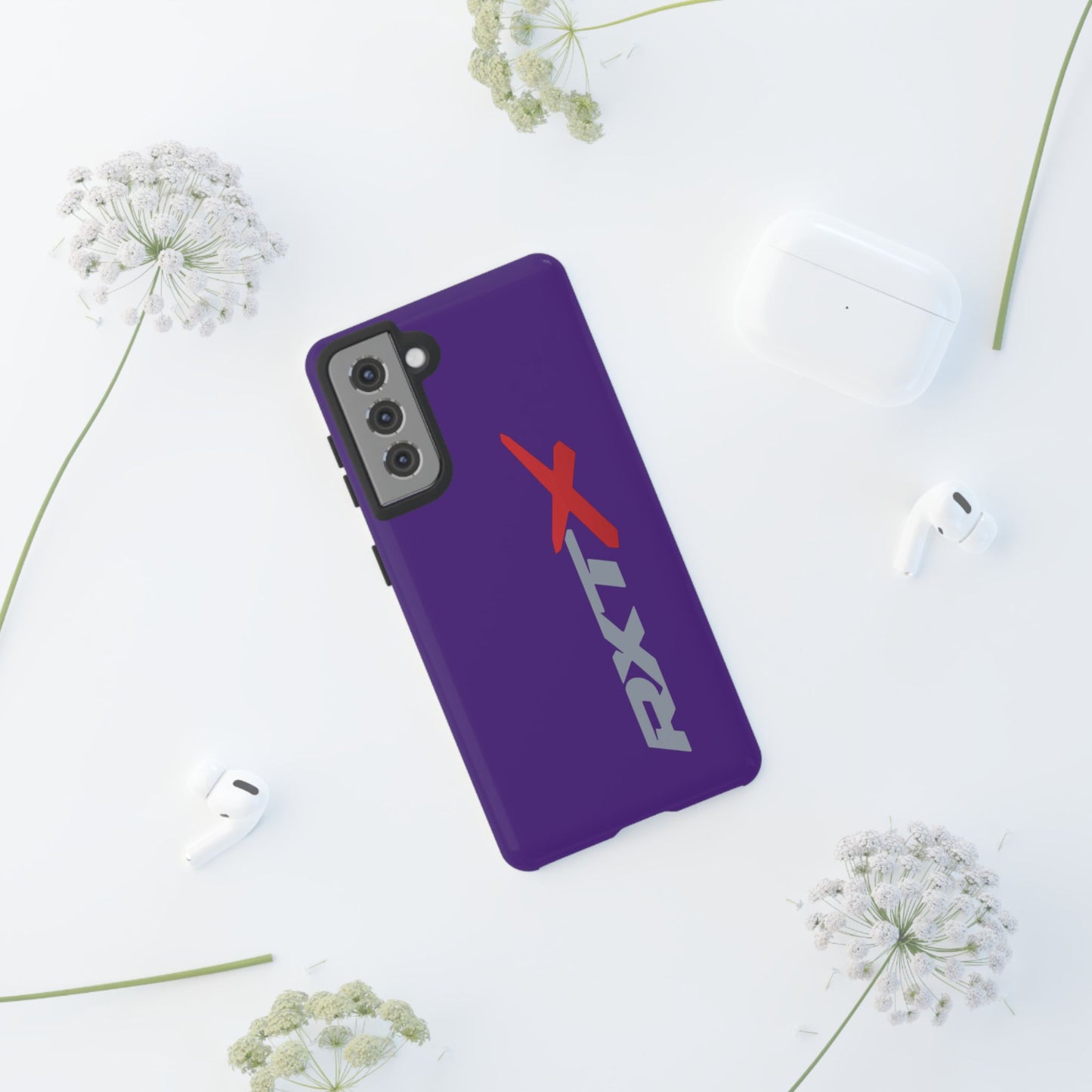 RXTX Tough Phone Case Protective Cover - iPhone Samsung Google Pixel Purple