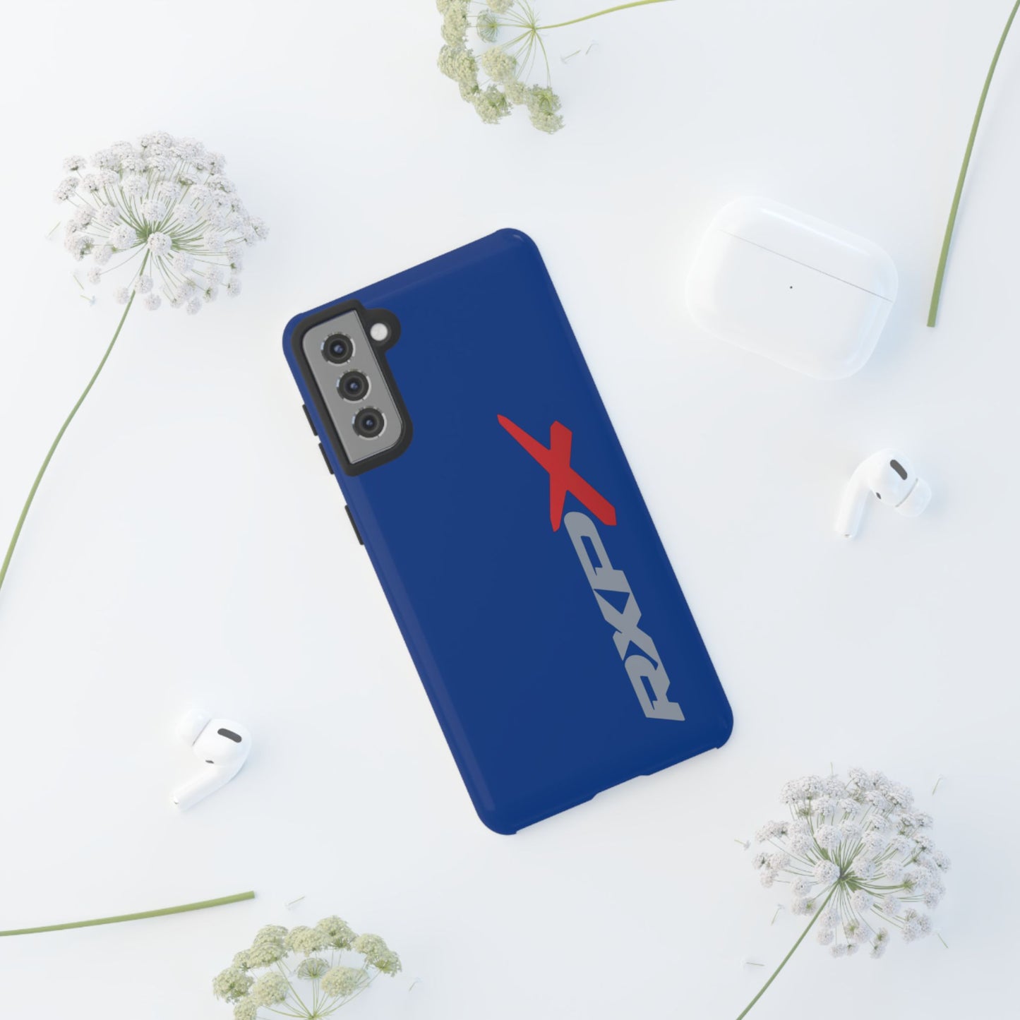RXPX Tough Phone Case Protective Cover - iPhone Samsung Google Pixel - Dark Blue