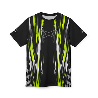 SeaDoo X-Team Racing Graphic Tee — Manta Green & Black All-Over Print