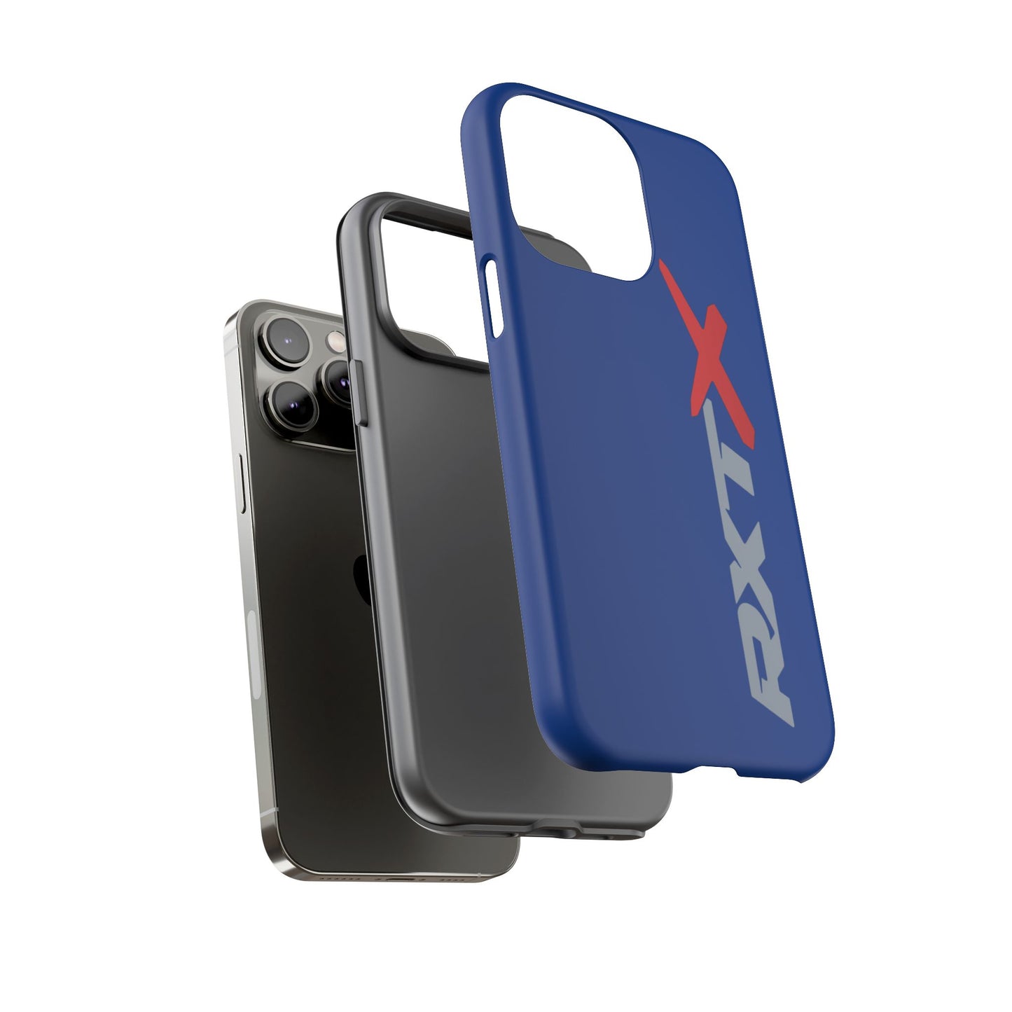 RXTX Tough Phone Case Protective Cover - iPhone Samsung Google Pixel Dark Blue