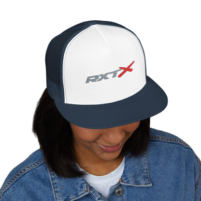 RXTX Embroidered Snap Back Trucker Cap - 5-Panel Mesh Hat