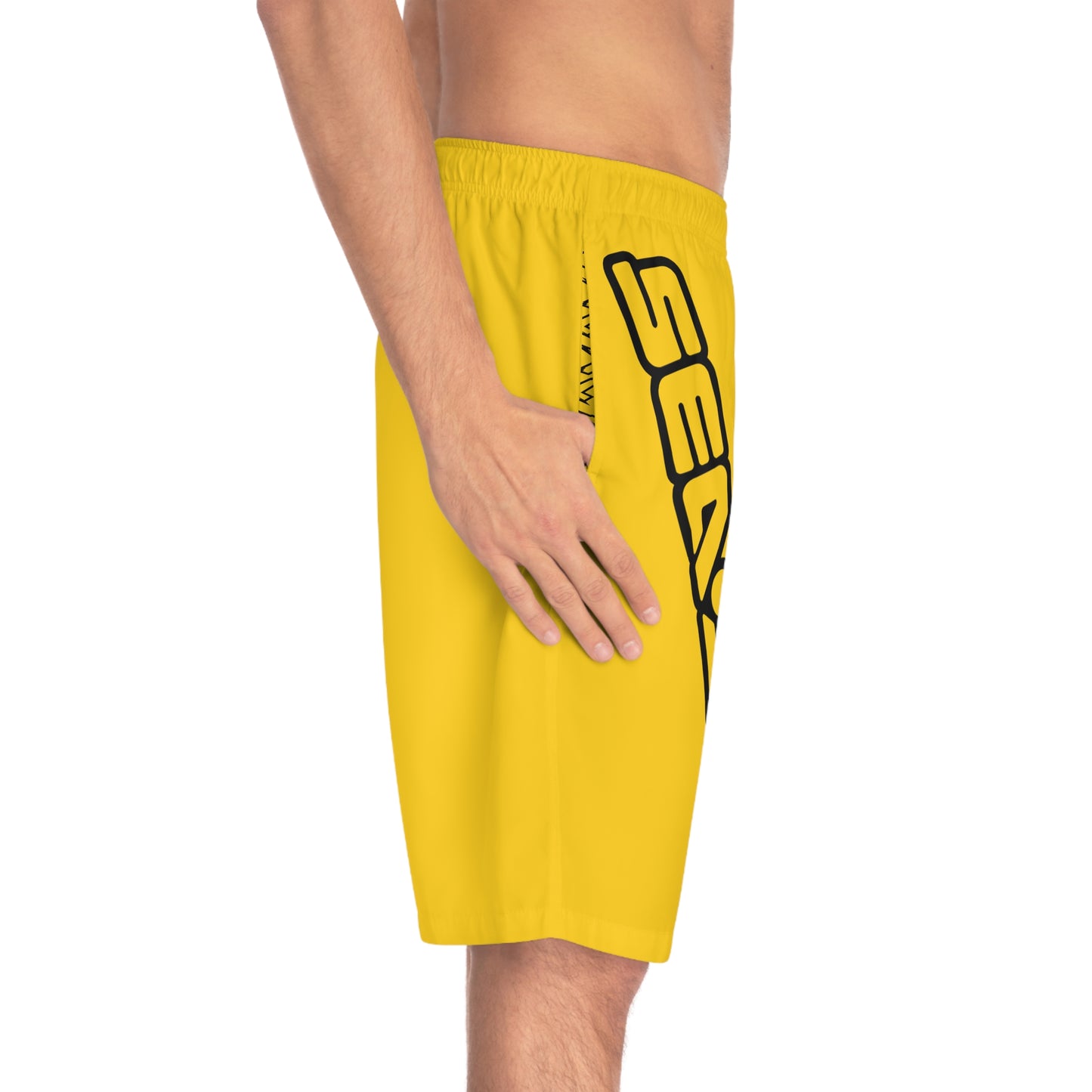 Men's X-Team Performance Board Shorts Loud— Millenium Yellow Beach Swim Trunks