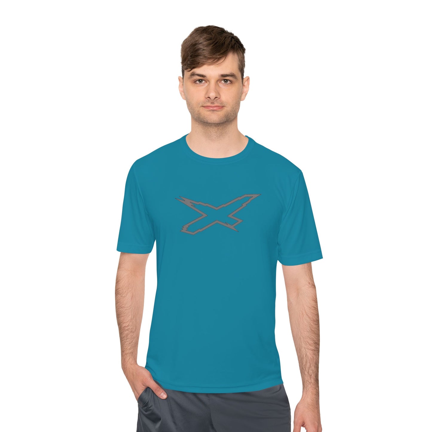 X-Team Performance Dri Fit Tee — Moisture‑Wicking Athletic Shirt Steel Plate