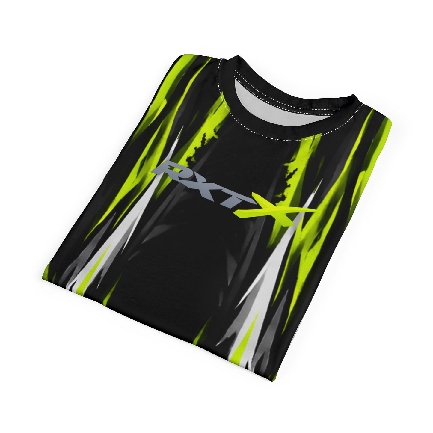 SeaDoo RXT-X Racing Graphic Tee — Manta Green & Black All-Over Print