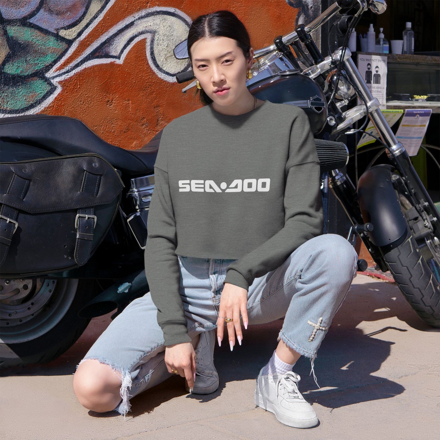 SeaDoo Cropped Sweatshirt | Watersports Jet Ski Apparel