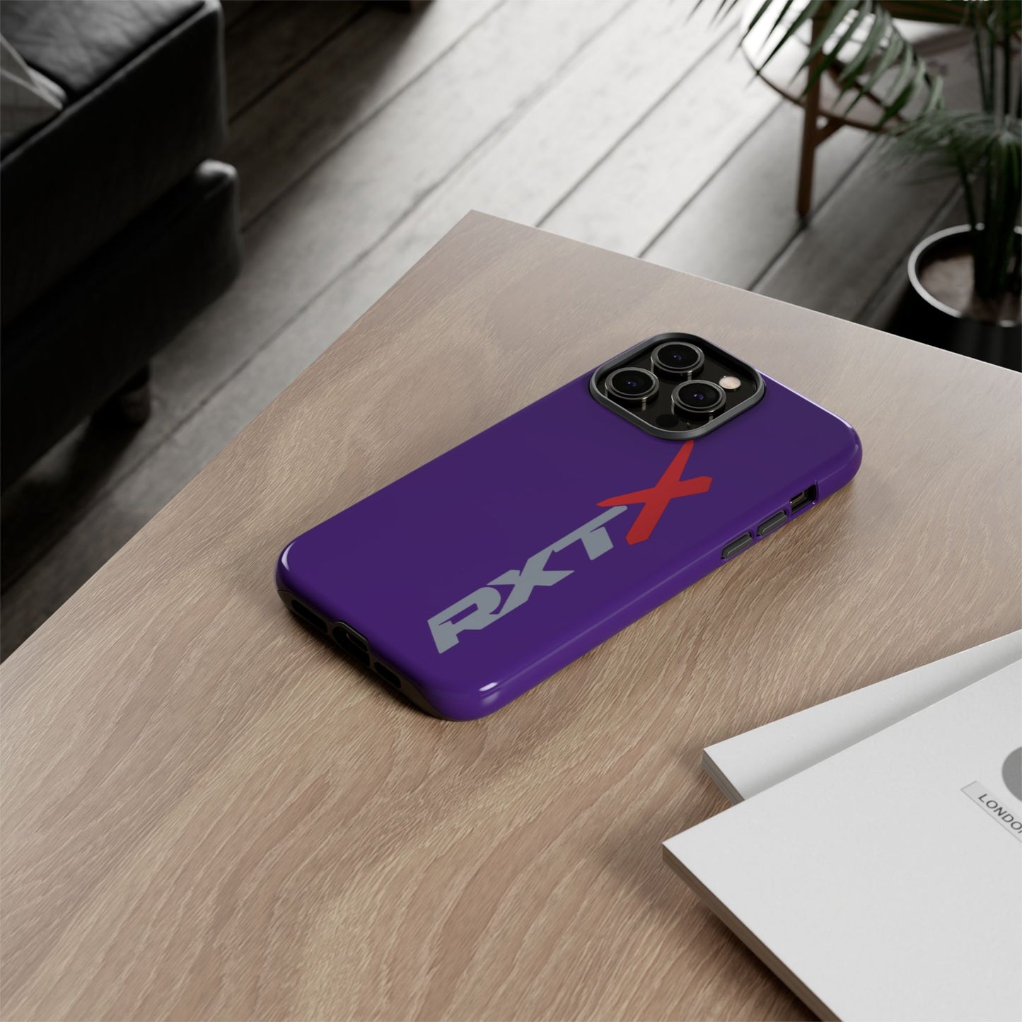 RXTX Tough Phone Case Protective Cover - iPhone Samsung Google Pixel Purple