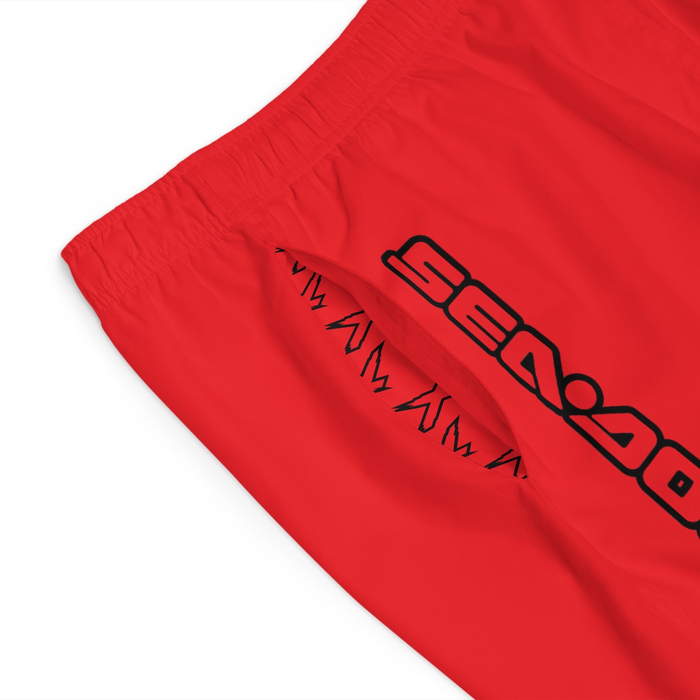 Men's X-Team Performance Board Shorts — Beach Swim Trunks Red