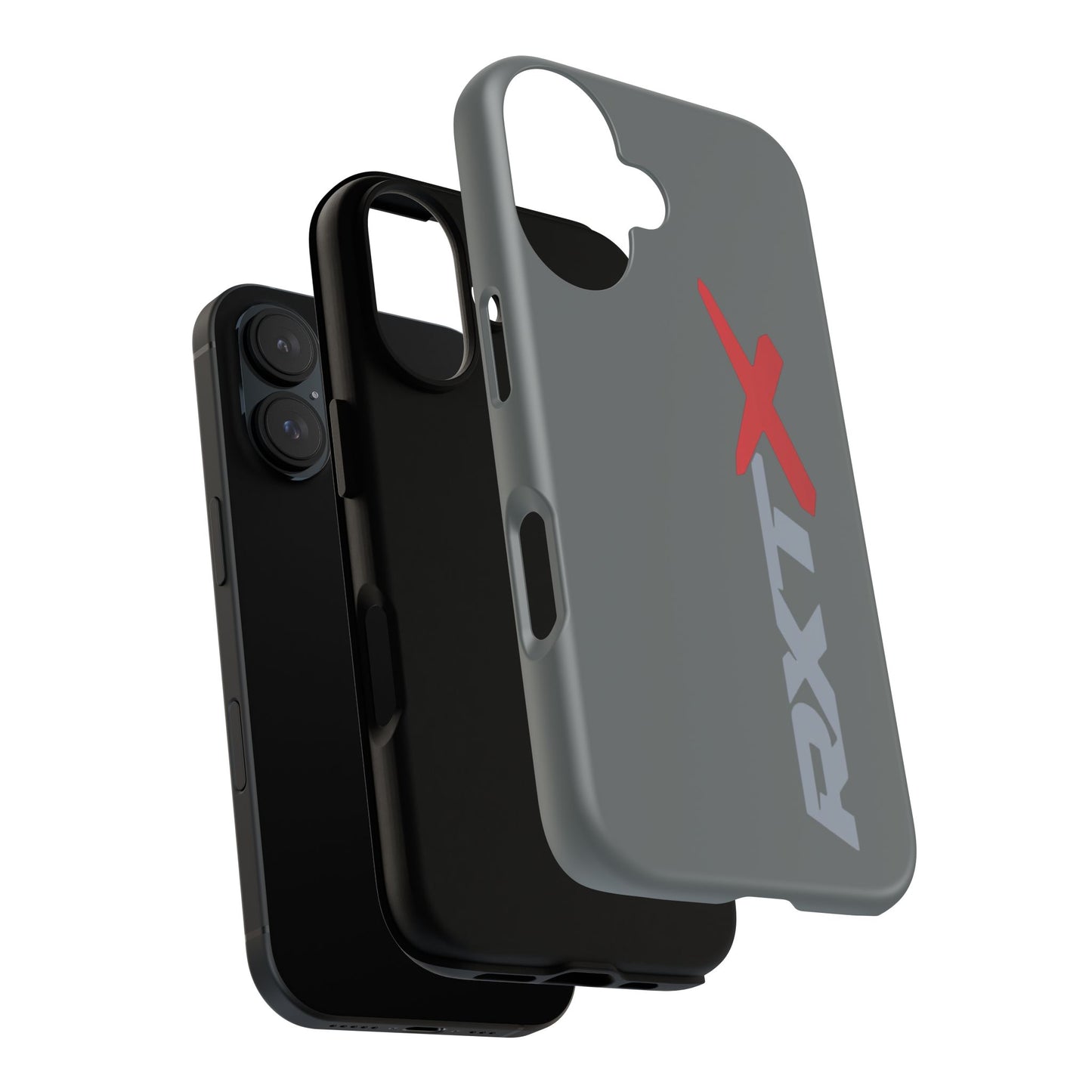 RXTX Tough Phone Case Protective Cover - iPhone Samsung Google Pixel -Dark Grey