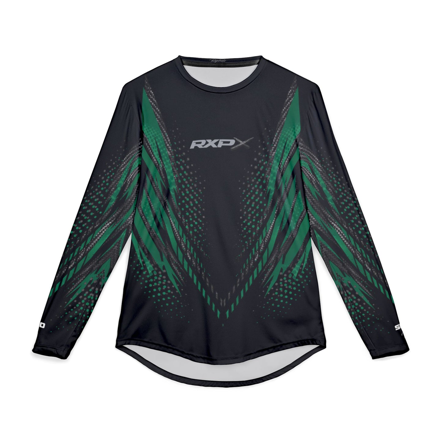 Men's SeaDoo RXPX X-Team Performance UPF Protection UV Long Sleeve Shirt — Apex Racing Green & Carbon Fiber