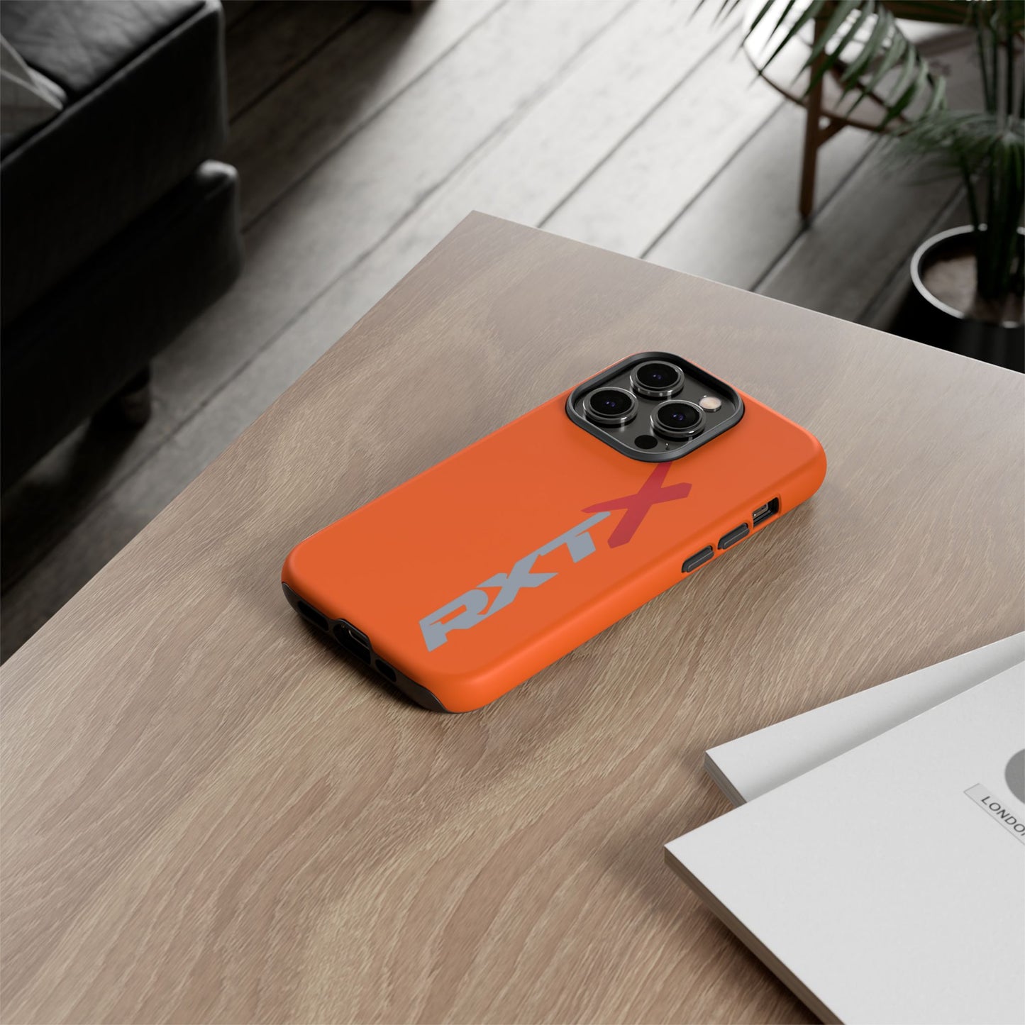 RXTX Tough Phone Case Protective Cover - iPhone Samsung Google Pixel Orange