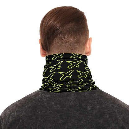 X-Team Performance UPF Pattern Neck Gaiter Face Mask Cover Manta Green/Black