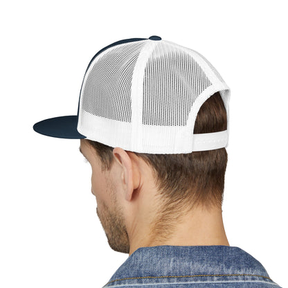 SeaDoo Performance Embroidered Trucker Cap — Mesh 5-Panel Hat Red Outline