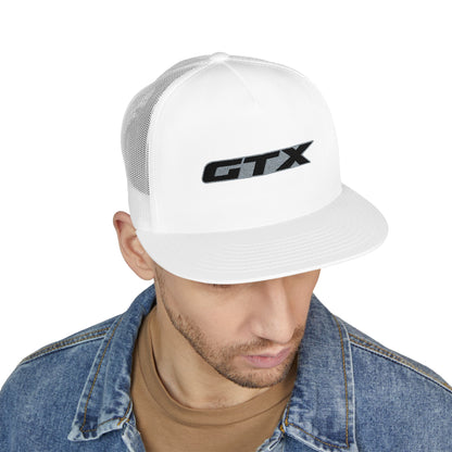 GTX Embroidered Snap Back Trucker Cap - 5-Panel Mesh Hat